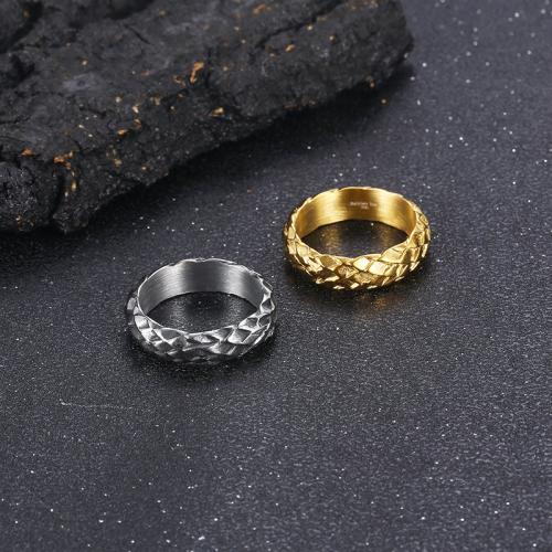 Edelstahl Ringe, 304 Edelstahl, Modeschmuck & verschiedene Größen vorhanden & für den Menschen, keine, frei von Nickel, Blei & Kadmium, Wide:6mm, verkauft von PC