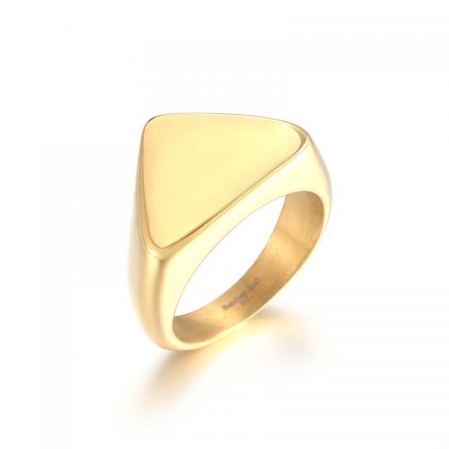 Prst prsten od inoxa, 304 nehrđajućeg čelika, pozlaćen, modni nakit & različite veličine za izbor & za čovjeka, više boja za izbor, nikal, olovo i kadmij besplatno, Maximum width: 16mm, minimum width: 5mm., Prodano By PC