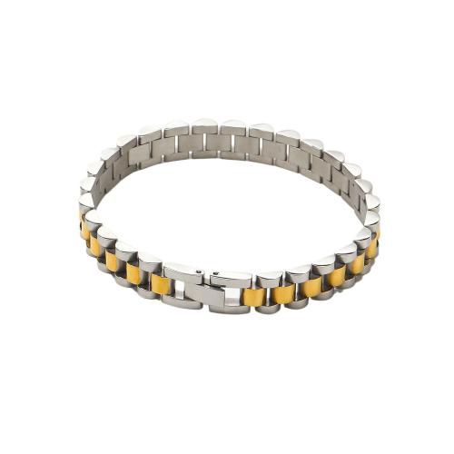 Titanium Steel Bracelet & Bangle, Vacuum Ion Plating, for woman, more colors for choice, Length:Approx 21 cm, Sold By PC