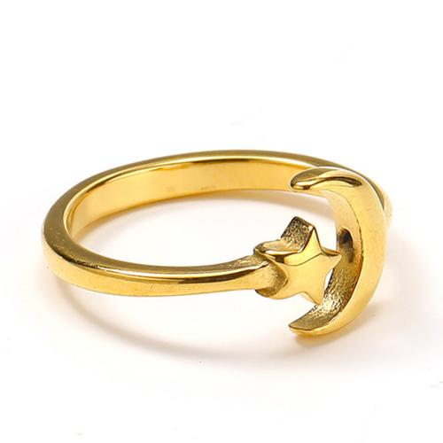 Titantium Steel Finger Ring, Titanium Steel, a nő, aranysárga, Által értékesített PC