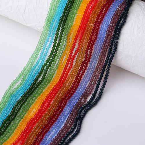 Crystal Beads, DIY, more colors for choice, Size 3mm, Approx 128PCs/Strand, Sold Per Approx 38.4 cm Strand