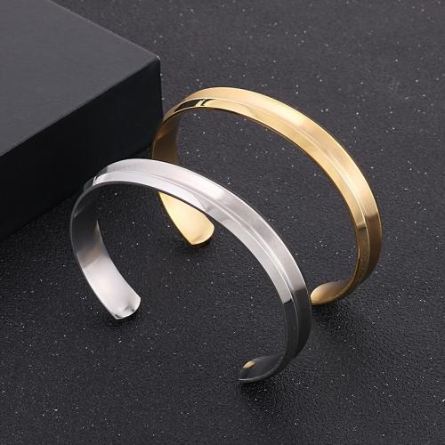 Stainless Steel Bangle 304 Stainless Steel Vacuum Ion Plating fashion jewelry & Unisex 9mm Inner Approx 57mm Sold By PC