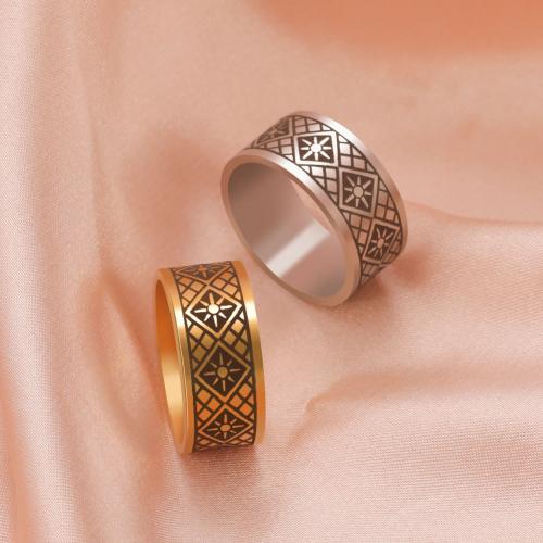 Палец кольцо из нержавеющей стали, Нержавеющая сталь 304, ювелирные изделия моды & Мужская & разный размер для выбора, Много цветов для выбора, thickness 2mm,width 10mm, продается PC