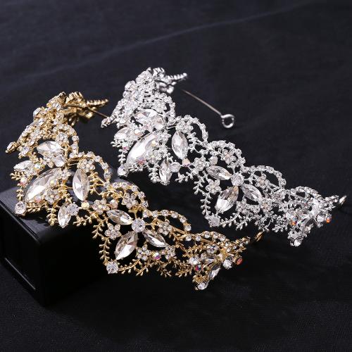 Bridal Tiaras, Tibetan Style, fashion jewelry & for woman & with rhinestone, more colors for choice, nickel, lead & cadmium free, Inner Diameter:Approx 150mm, Sold By PC