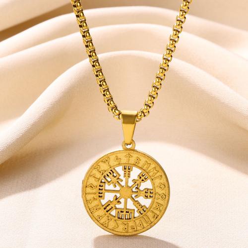 Stainless Steel Jewelry Necklace 304 Stainless Steel gold color plated fashion jewelry & for woman golden 21mm Length Approx 23.62 Inch Sold By PC