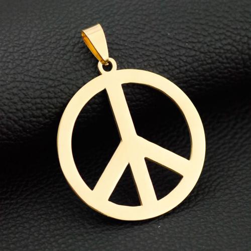 Stainless Steel Pendants, 304 Stainless Steel, Peace Logo, Vacuum Ion Plating, DIY & different size for choice, more colors for choice, Sold By PC