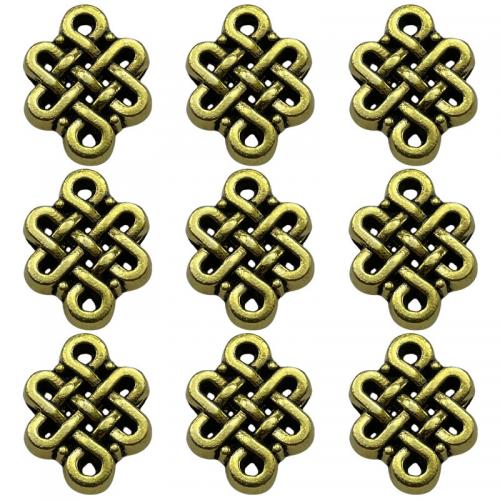 Tibetan Style Jewelry Beads, Chinese Knot, plated, DIY & different size for choice, more colors for choice, nickel, lead & cadmium free, 15PCs/Bag, Sold By Bag