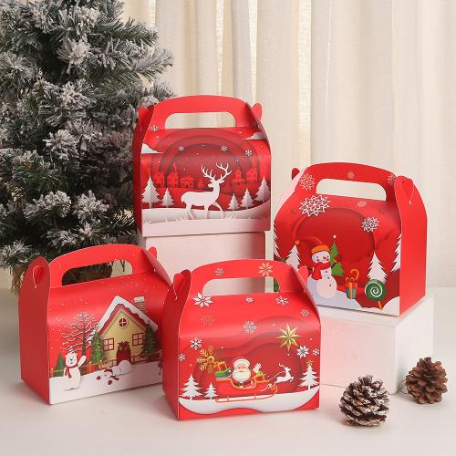 هدية عيد الميلاد حقيبة, ورقة, المستدامه & تصميم عيد الميلاد, المزيد من الألوان للاختيار, 160x90x90mm, تباع بواسطة PC