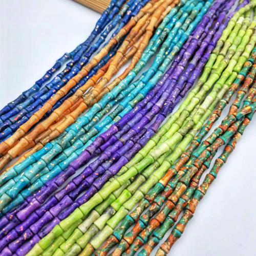 Natural Jade Beads, Jade Quartzite, Bamboo, DIY, more colors for choice, 5x12mm, Approx 31PCs/Strand, Sold By Strand