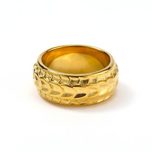 Пальцевидное Кольцо Титановой Стали, титан, разный размер для выбора & Женский, Золотой, продается PC