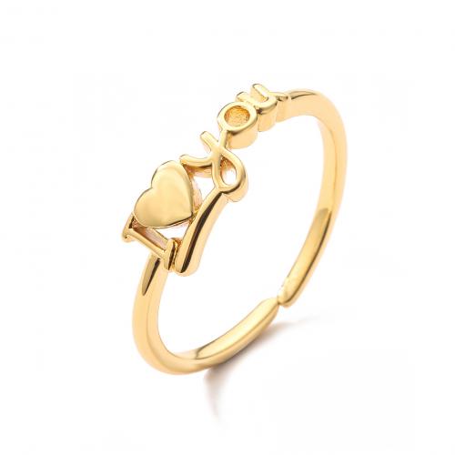 Brass δάχτυλο του δακτυλίου, Ορείχαλκος, επιχρυσωμένο, διαφορετικά στυλ για την επιλογή & για τη γυναίκα, περισσότερα χρώματα για την επιλογή, Sold Με PC