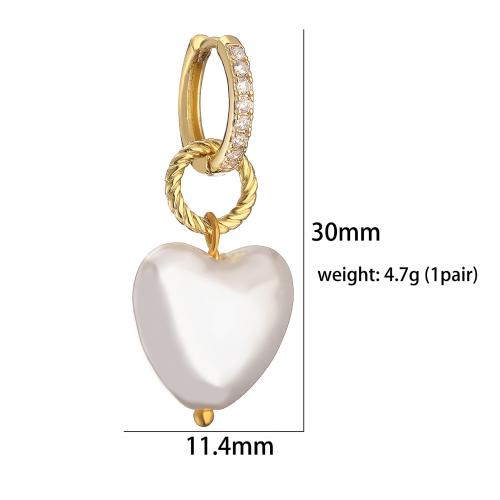 Brass Jewelry Set, with Plastic Pearl, plated, different styles for choice & micro pave cubic zirconia & for woman, more colors for choice, Sold By PC