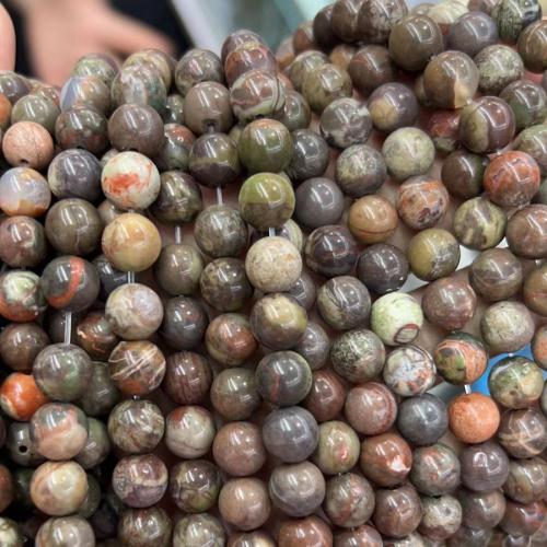 Perles agates, Agate, Rond, poli, DIY & normes différentes pour le choix, couleurs mélangées, Vendu par Environ 38 cm brin