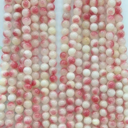 Natural Chalcedony Bead, Round, polished, DIY & different size for choice, mixed colors, Sold Per Approx 38 cm Strand