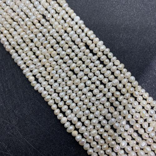 Barokní kultivované sladkovodní perle, Sladkovodní Pearl, Nepravidelné, lesklý, DIY & různé velikosti pro výběr, bílý, Prodáno za Cca 38 cm Strand