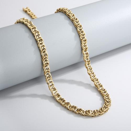 Edelstahl Schmuck Halskette, 304 Edelstahl, Modeschmuck & für den Menschen, keine, 7mm, Länge:ca. 65 cm, verkauft von PC