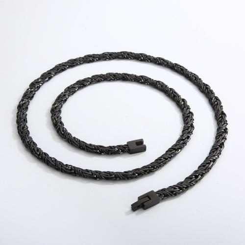Edelstahl Schmuck Halskette, 304 Edelstahl, Modeschmuck & für den Menschen, keine, 6mm, Länge:ca. 65 cm, verkauft von PC