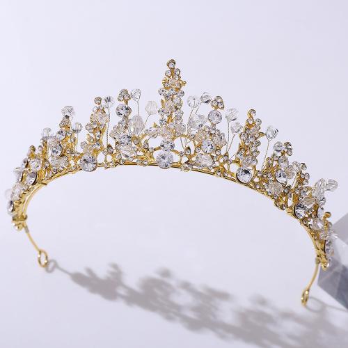 Bridal Tiaras Zinc Alloy handmade fashion jewelry & for woman & with rhinestone nickel lead & cadmium free Inner Approx 160mm Sold By PC