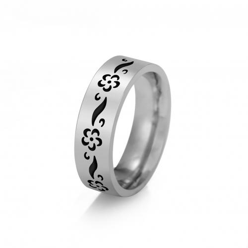 Titanium Čelik Finger Ring, pozlaćen, bez spolne razlike & različite veličine za izbor, više boja za izbor, Prodano By PC