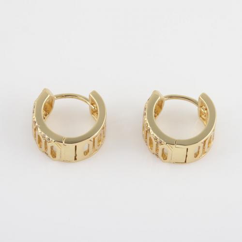 Brass Leverback Earring, Round, gold color plated, for woman, nickel, lead & cadmium free, 15.40x13.30x8.80mm, Sold By Pair
