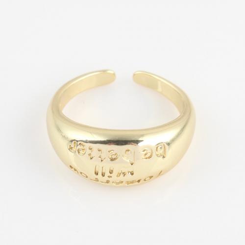 Ring Finger mosiądz, Platerowane w kolorze złota, dla kobiety, bez zawartości niklu, ołowiu i kadmu, 22.10x21.60x9.50mm, sprzedane przez PC