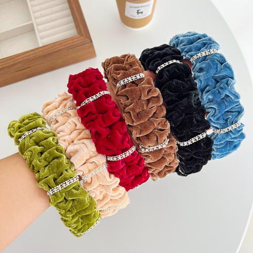 Hair Bands Velour fashion jewelry & with rhinestone Sold By PC
