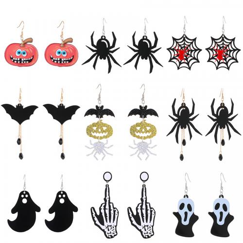 New Hot Halloween Jewelry and Decor Acrylic with enamel Halloween Design & fashion jewelry & for woman Sold By Pair