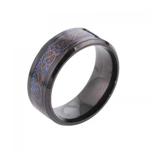 Titanium Čelik Finger Ring, modni nakit & bez spolne razlike & različite veličine za izbor, više boja za izbor, nikal, olovo i kadmij besplatno, Prodano By PC