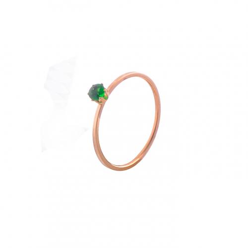 Titanium Čelik Finger Ring, s Kubni cirkonij, modni nakit & različite veličine za izbor & za žene, više boja za izbor, nikal, olovo i kadmij besplatno, Prodano By PC