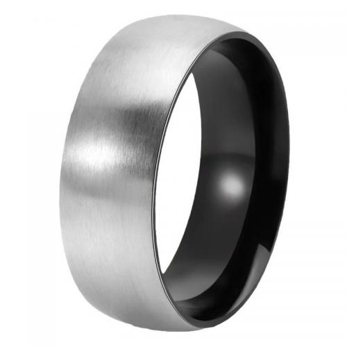 Titanium Steel Finger Ring, Vacuum Ion Plating, fashion jewelry & different size for choice & for man, more colors for choice, nickel, lead & cadmium free, Sold By PC