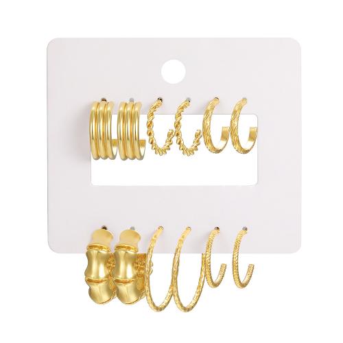 Zinc Alloy Earring Set plated & for woman earring length 18-41mm Sold By Set
