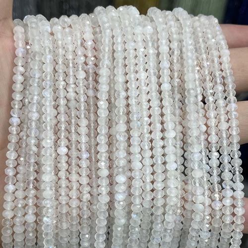 Natural Moonstone Beads, Blue Moonstone, Abacus, DIY & different size for choice & faceted, clear, Sold Per Approx 38 cm Strand