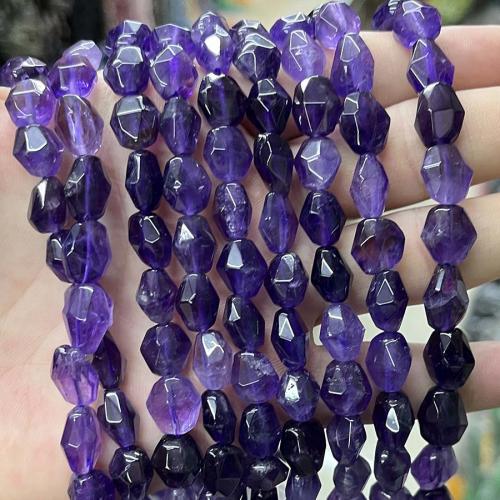 Naturelles perles améthystes, améthyste, pepite, DIY & facettes, violet, 9x12mm, Vendu par Environ 38 cm brin