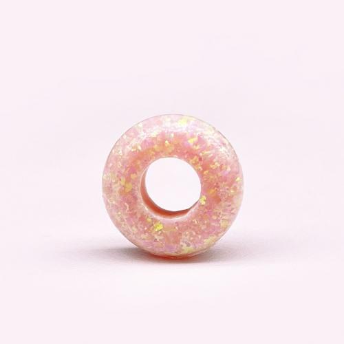 Spacer Beads Jewelry, Opal, DIY & large hole, pink, 13.50x6.40x5.70mm, Sold By PC