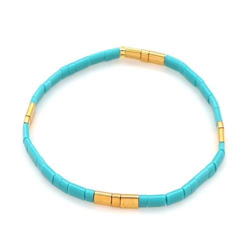 Glasperlen Armband, TILA+Perlen, handgemacht, Modeschmuck & elastisch & für Frau, keine, frei von Nickel, Blei & Kadmium, Länge:ca. 19 cm, verkauft von PC
