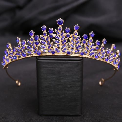 Bridal Tiaras, Tibetan Style, fashion jewelry & for woman & with rhinestone, more colors for choice, nickel, lead & cadmium free, Inner Diameter:Approx 145mm, Sold By PC