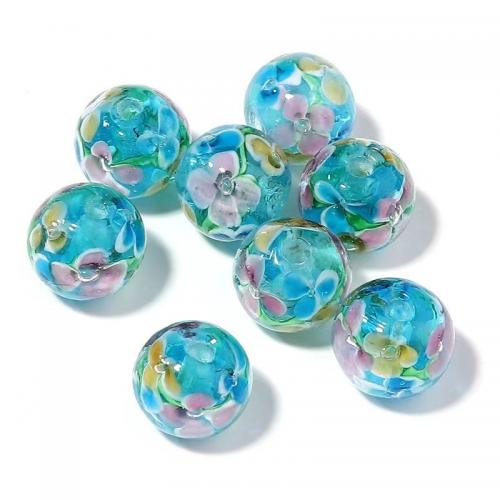 Lampwork Beads Round DIY 12mm Approx 2mm Sold By Bag