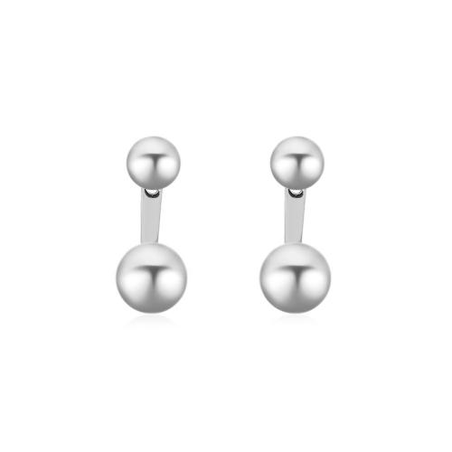Brass Stud Earring plated fashion jewelry & for woman nickel lead & cadmium free 20mm Sold By Pair