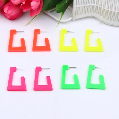Acrylic Jewelry Earring, 4 pieces & fashion jewelry & different styles for choice & for woman, Sold By Set
