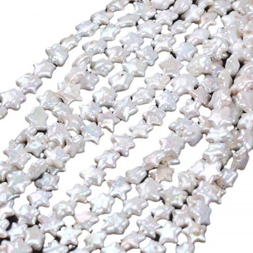Natural Freshwater Pearl Loose Beads Star DIY white nickel lead & cadmium free 10-12mm Approx Sold By Strand