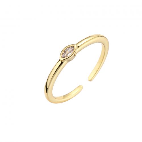 Cubic Zirconia Micro Pave Brass Ring plated micro pave cubic zirconia & for woman Sold By PC