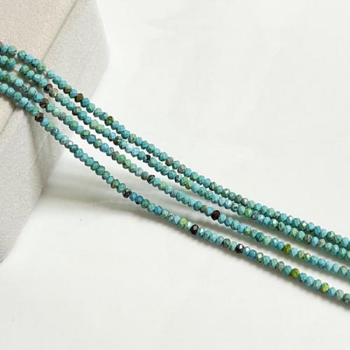 Perline in turchese, turchese sintetico, Cerchio, DIY, verde, 3.20x2mm, Venduto per Appross. 39 cm filo