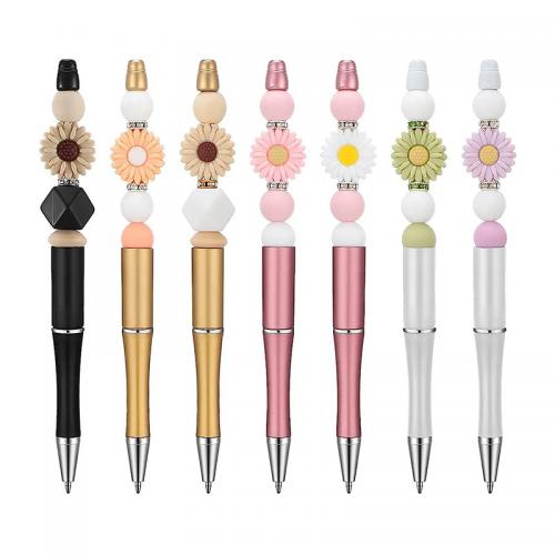 Мода ручки, пластик, с Силикон, Устойчивого & различные модели для выбора, Много цветов для выбора, 145mm, 50ПК/сумка, продается сумка