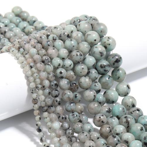 Gemstone Jewelry Beads Lotus Jasper Round DIY Sold Per Approx 38 cm Strand