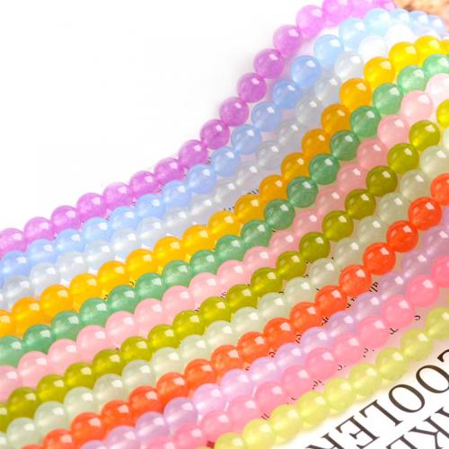 Fashion Glass Beads Round DIY 8mm Approx Sold By Bag