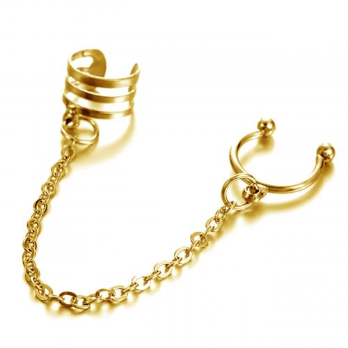 Fashion Earring Cuff and Wraps Brass plated fashion jewelry & for woman nickel lead & cadmium free Approx 4mm Sold By PC