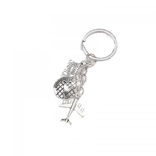 Tibetan Style Key Clasp, Unisex, nickel, lead & cadmium free, 90x42mm, Hole:Approx 4mm, Sold By PC