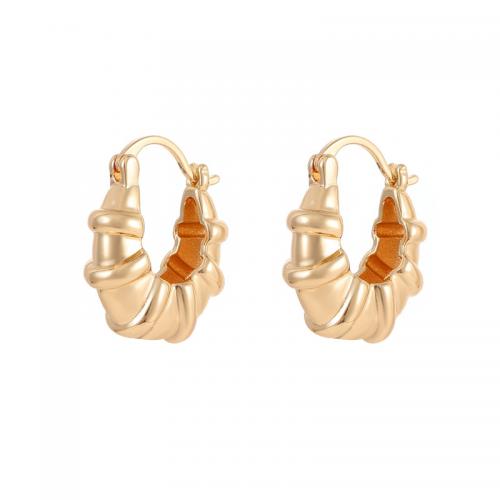 Messing Leverback Ohrring, plattiert, verschiedene Stile für Wahl & für Frau, goldfarben, verkauft von Paar