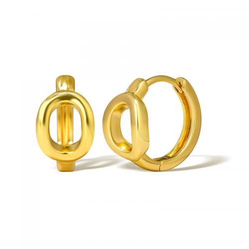 Messing Leverback Ohrring, plattiert, für Frau, goldfarben, verkauft von Paar