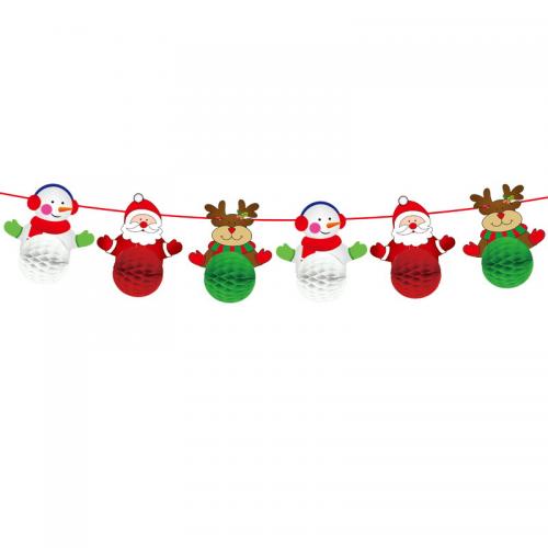 Christmas Decoration, Paper, Christmas Design, multi-colored, 150x180x60mm, Sold By PC